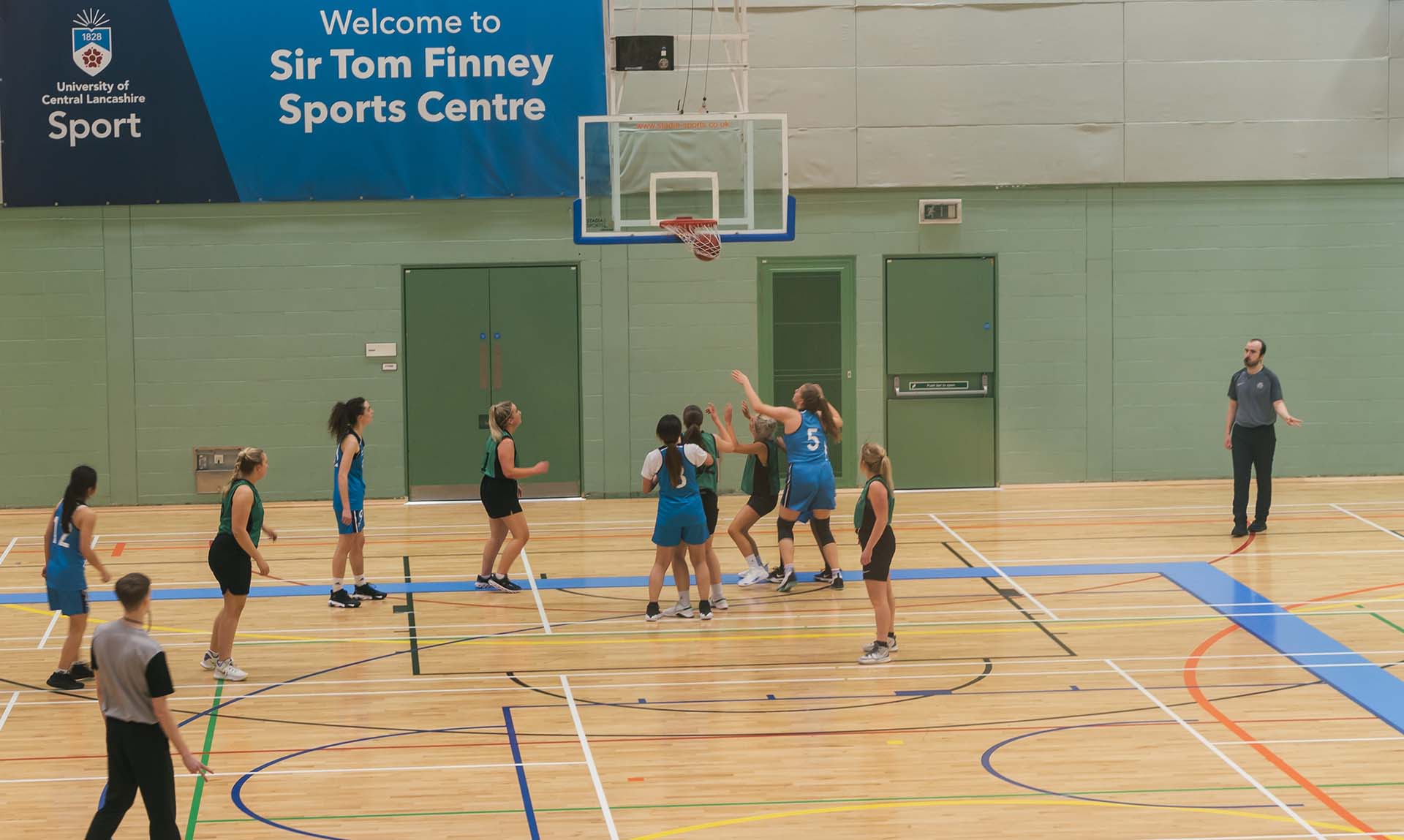 Sir Tom Finney Sports Centre is home to an outstanding double sports hall, squash court and two exercise studios, together with a large fitness suite.