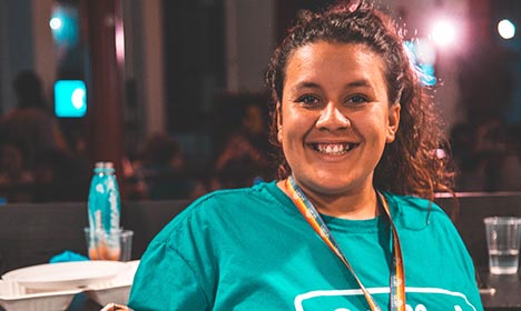 Photo of UCLan Students' Union staff member